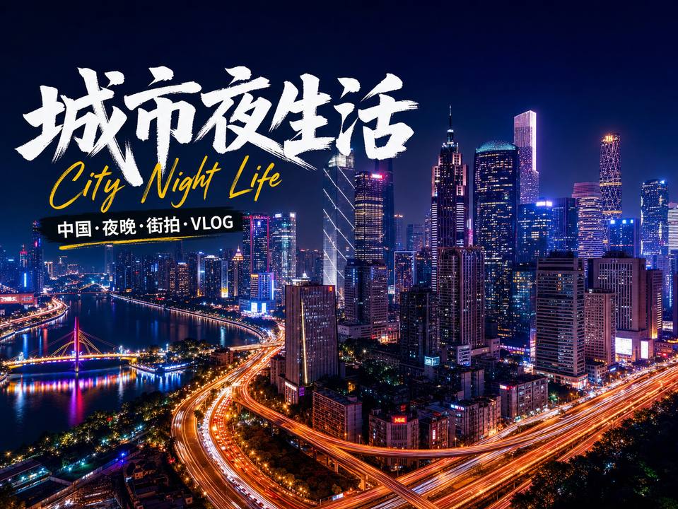 探花城市夜景短视频霓虹都市